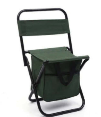 Silla de Camping Plegable con Mochila Térmica y Bolsa Enfriadora Portátil - Image 14