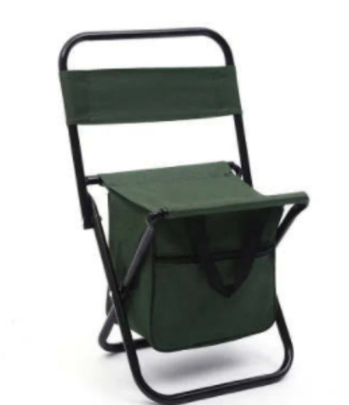 Silla de Camping Plegable con Mochila Térmica y Bolsa Enfriadora Portátil - Image 14
