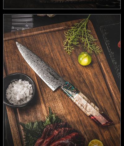 Cuchillo de Chef Damasco Acero Inoxidable Multiusos Profesional - Image 13