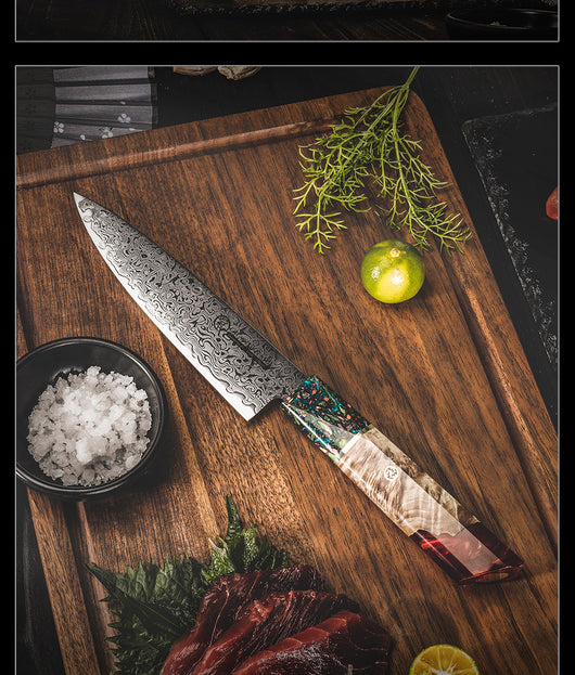 Cuchillo de Chef Damasco Acero Inoxidable Multiusos Profesional - Image 13