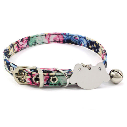 Collar Doble Cara con Grabado Láser y Campana de Cobre para Gatos - Image 5