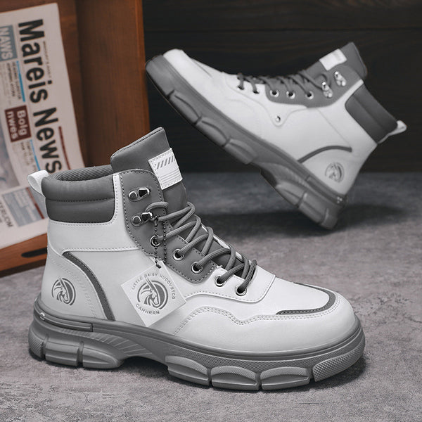 Botas Martin Altas Estilo Británico Casual para Hombre