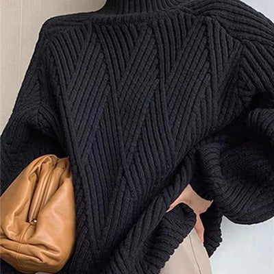 Suéter Grueso Holgado para Invierno - Abrigo Cómodo y Versátil - Image 3