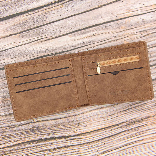 Billetera Vintage para Hombre con Acabado Esmerilado - Compacta y Elegante - Image 5