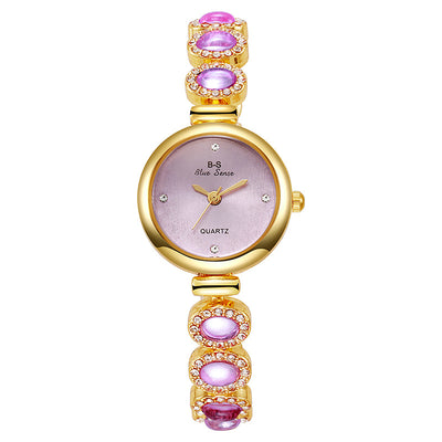 Reloj de Pulsera Elegante para Mujer con Dial Redondo y Diamantes - Image 23