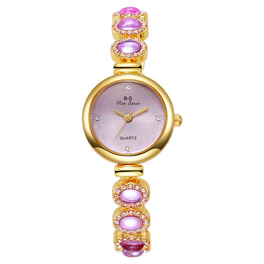 Reloj de Pulsera Elegante para Mujer con Dial Redondo y Diamantes - Image 23