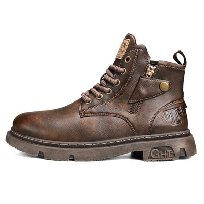 Botas Martin Altas Estilo Retro Británico para Hombre - Image 5