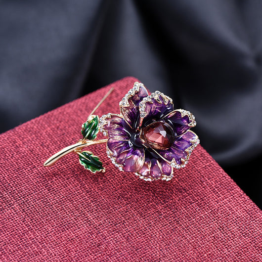 Broche Floral de Cristales Brillantes Diseño Premium - Image 6