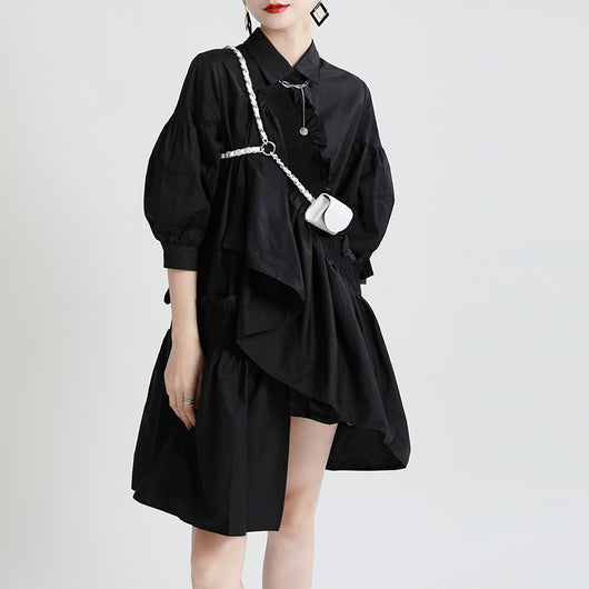 Falda Camisera Midi de Diseño Exclusivo y Estilo Oscuro - Image 10