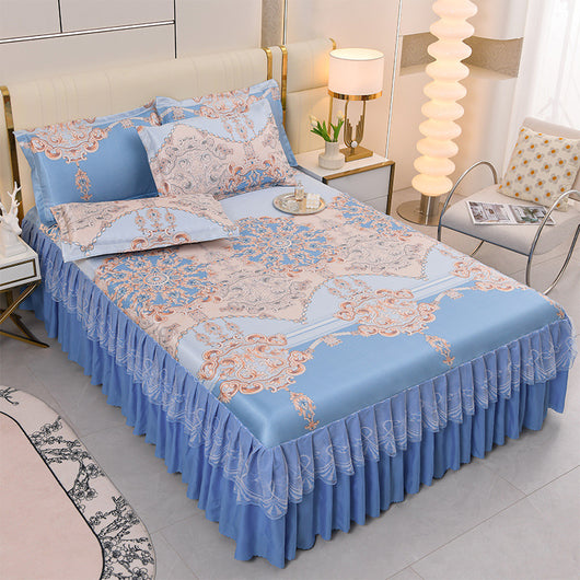 Juego de Cama de 3 Piezas con Sábana Bajera de Fibra Viscosa Premium - Image 28