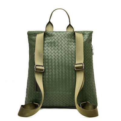 Mochila Minimalista de Cuero: Estilo Preppy Casual y Funcional - Image 9