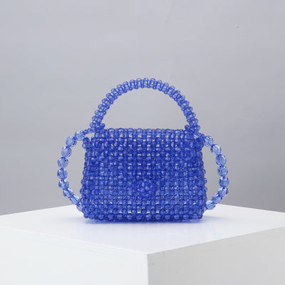 Bolsa Diagonal Tejida Artesanal Mini - Diseño Cute Acrílico Hecho a Mano - Image 3