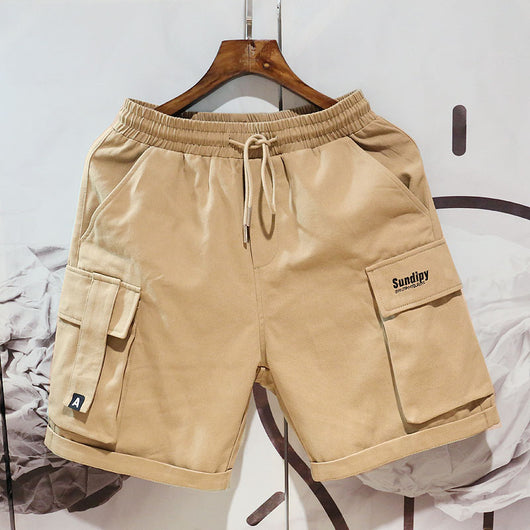 Pantalones Cortos de Trabajo Hombre Estilo Hip-hop Sueltos Casuales - Image 3