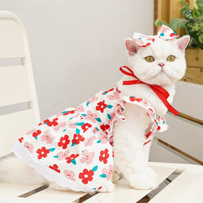 Vestido para Mascotas con Mangas Volantes - Tres Colores - Image 6