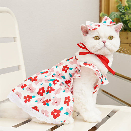 Vestido para Mascotas con Mangas Volantes - Tres Colores - Image 6