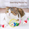 Brinquedo Interativo para Gatos com Rato de Pelúcia e Gaiola de Arame