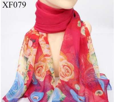 Pañoleta Estampada Primavera Otoño en Chifón Ligero - Image 12