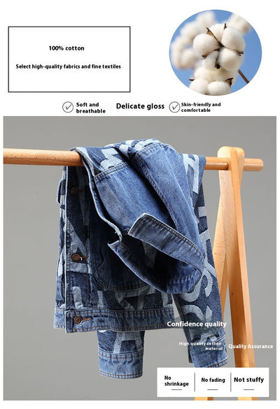 Chaqueta Denim Oversized Estilo Coreano con Costuras Artesanales para Hombre - Image 11