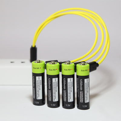 Baterías Recargables USB 1.5V AA - Juego de 4 con Cable de Carga - Image 9