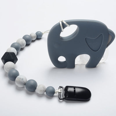 Cadena Mordedor de Silicona Segura con Elefante Antigotas - Image 4