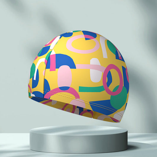 Gorro de Natación Elástico y Cómodo con Estampado Simple - Image 18