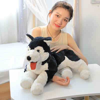 Peluche Almohada Perro Husky Simulado - Image 9