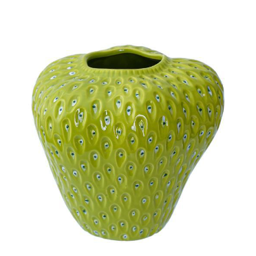 Florero de Cerámica Artesanal con Diseño de Fresa - Image 7