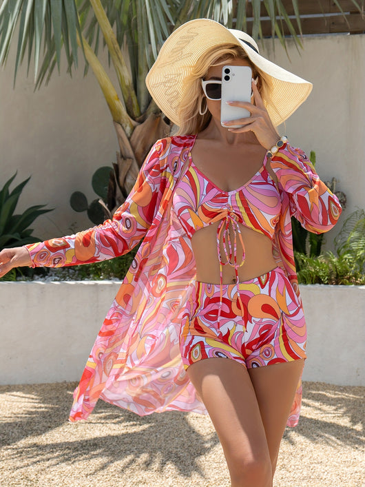 Traje de Baño Hombre y Mujer - Bóxer Bikini Tres Piezas Estilo Moderno - Image 19