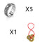 Little Pixiu Heart Sutra Ring Men And Women Lucky Mix packing Set3