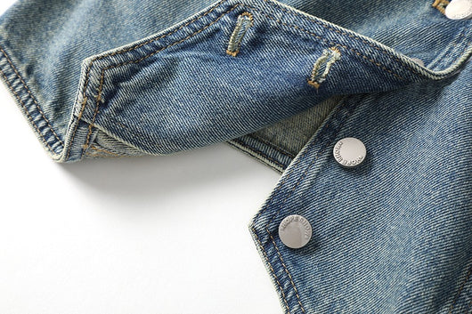 Abrigo Corto Casual para Mujer con Cuello en V y Botón Simple - Image 10