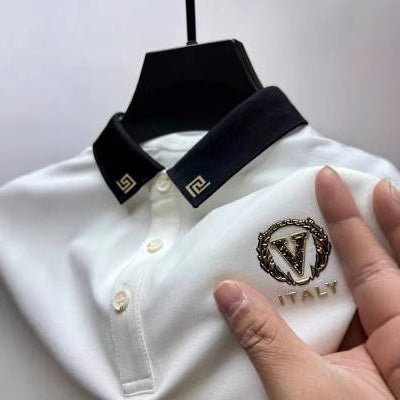 Polo Clásico de Manga Corta con Solapa para Hombre