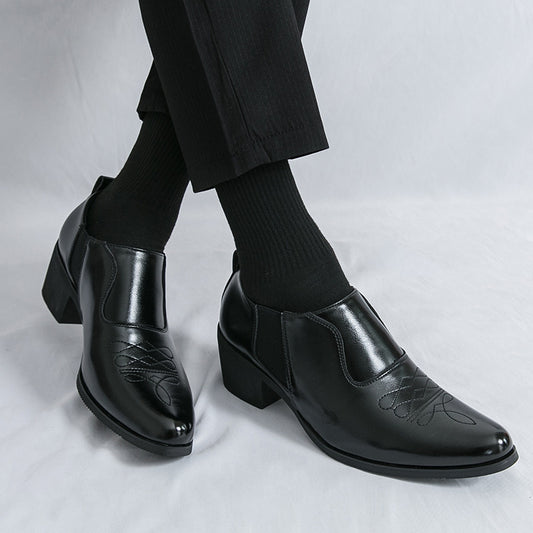 Zapatos Formales de Cuero para Hombre con Altura Aumentada