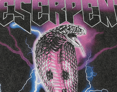 Camiseta Hombre Cobra Estampado Clásico Manga Corta - Image 13