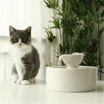 Fuente de Agua Cerámica Inteligente para Gatos con Circulación Continua - Image 16