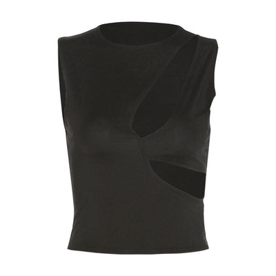Crop Top Ajustado Cuello Redondo para Mujer - Image 8