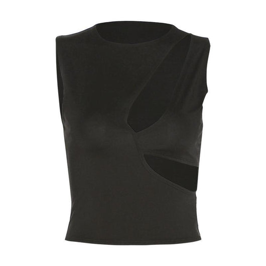 Crop Top Ajustado Cuello Redondo para Mujer - Image 8