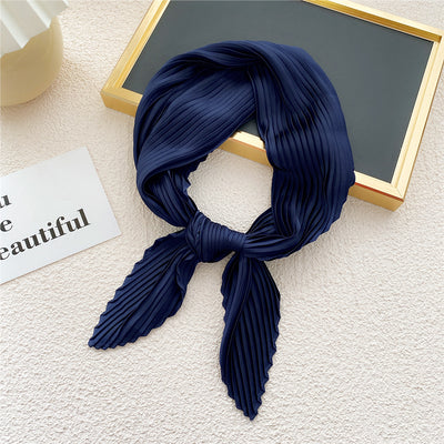 Pañuelo Plisado de Color Liso para Mujer - Image 26