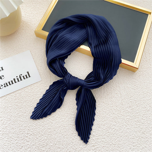 Pañuelo Plisado de Color Liso para Mujer - Image 26