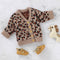 Cardigan de Punto Leopardo Cuello V - Diseño Otoñal Adorable