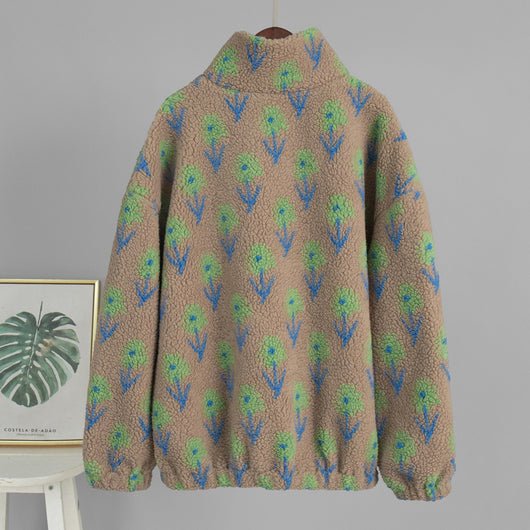 Sudadera con Capucha y Cierre Medio de Felpa Jacquard - Image 11