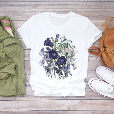 Blusa Estampado Floral Blanca Manga Corta - Image 9
