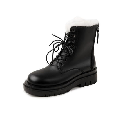 Botas Cálidas para Mujer en Cuero Genuino con Cierre - Image 5