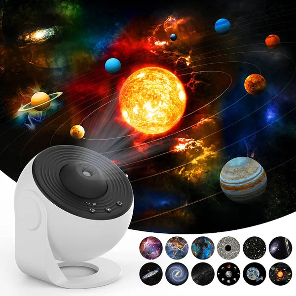Proyector Galaxia 360° - Lámpara Planetario Rotativa para Dormitorio Infantil