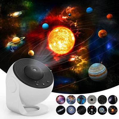 Proyector Galaxia 360° - Lámpara Planetario Rotativa para Dormitorio Infantil
