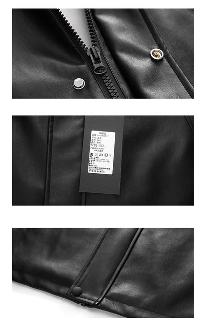Chaqueta Casual Unisex de Cuero PU - Estilo Trendy Versátil - Image 11