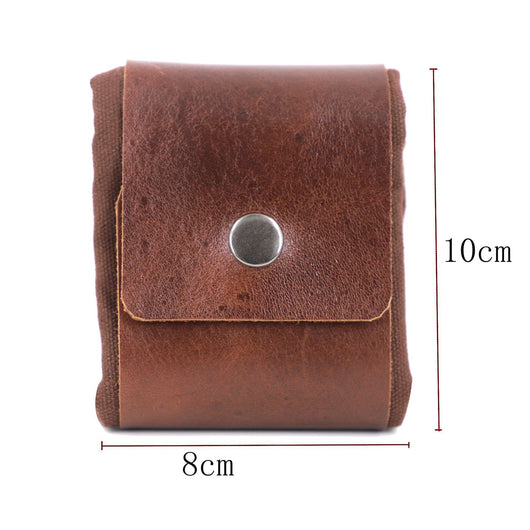 Bolsa de Recolección de Setas Canvas Plegable con Cuero - Ideal para Senderismo y Camping - Image 4