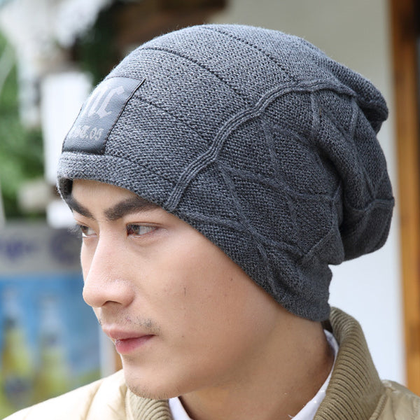 Gorro de Moda Liso con Letras para Mantener el Calor