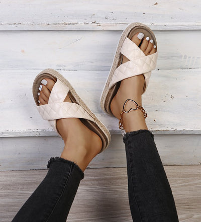 Sandalias Plataforma con Tiras Cruzadas para Mujer - Cómodas y Versátiles - Image 12