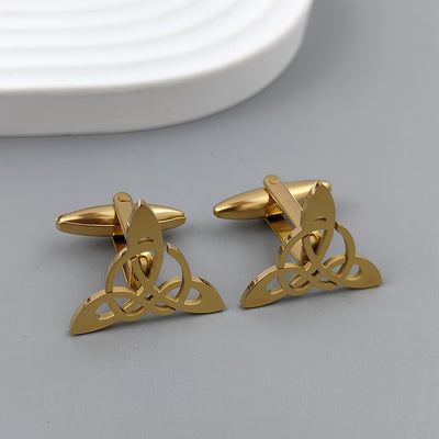 Gemelos de Traje Geométricos Triangulares Hueco para Hombre - Image 3