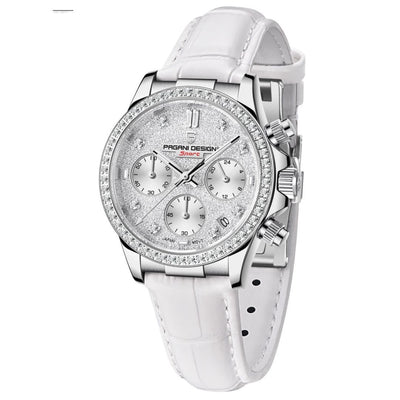 Reloj de Acero Inoxidable para Mujer con Diamantes y Calendario Luminoso - Image 6